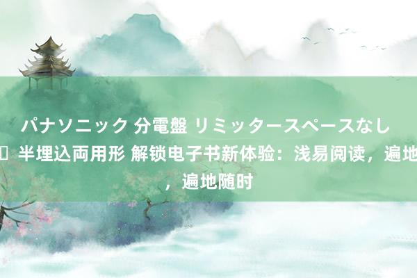 パナソニック 分電盤 リミッタースペースなし 露出・半埋込両用形 解锁电子书新体验：浅易阅读，遍地随时