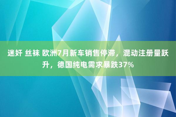 迷奸 丝袜 欧洲7月新车销售停滞，混动注册量跃升，德国纯电需求暴跌37%