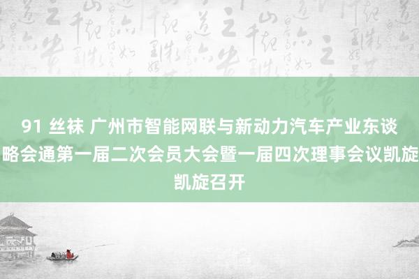 91 丝袜 广州市智能网联与新动力汽车产业东谈主才略会通第一届二次会员大会暨一届四次理事会议凯旋召开