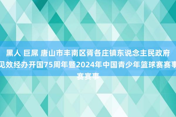 黑人 巨屌 唐山市丰南区胥各庄镇东说念主民政府见效经办开国75周年暨2024年中国青少年篮球赛赛事