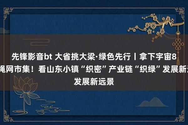 先锋影音bt 大省挑大梁·绿色先行丨拿下宇宙80%绳网市集！看山东小镇“织密”产业链“织绿”发展新远景