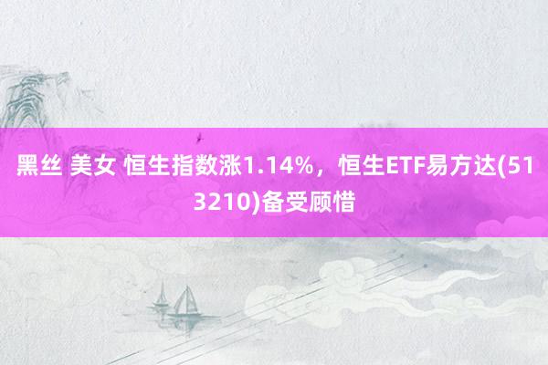 黑丝 美女 恒生指数涨1.14%，恒生ETF易方达(513210)备受顾惜