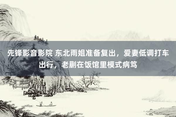 先锋影音影院 东北雨姐准备复出，爱妻低调打车出行，老蒯在饭馆里模式病笃